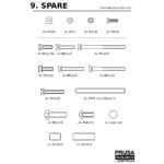 MK3S+ Fasteners (spare bag)